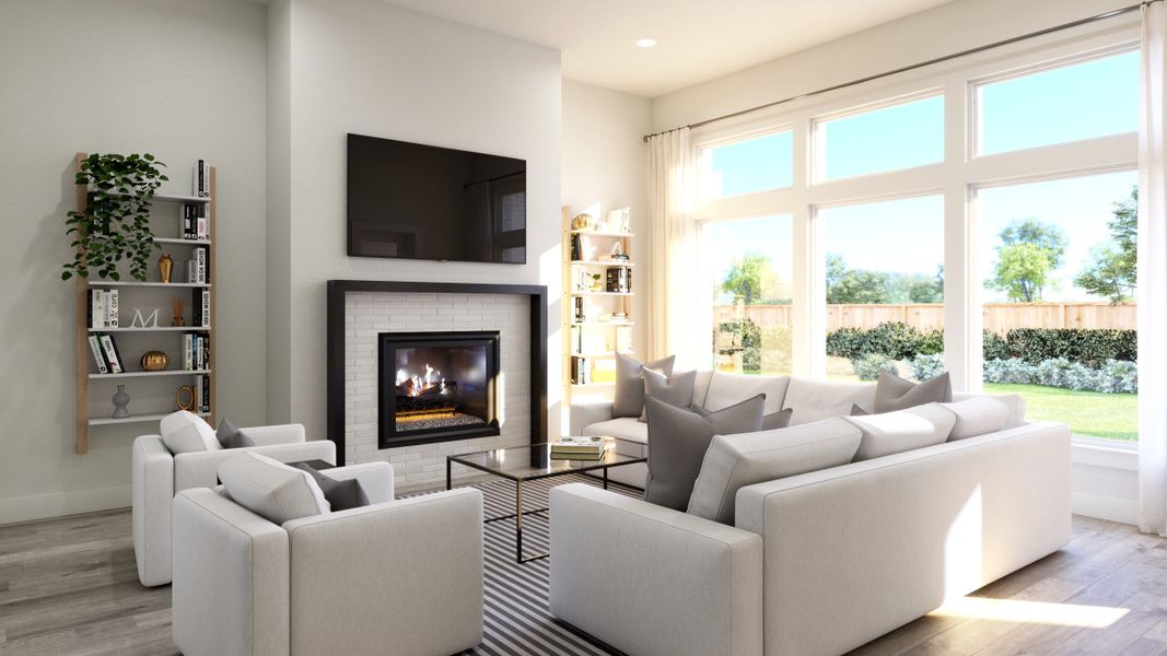 Representative furnished interior of a home built from the Griffin V by Southgate Homes in Eliana, McKinney (Image 12).