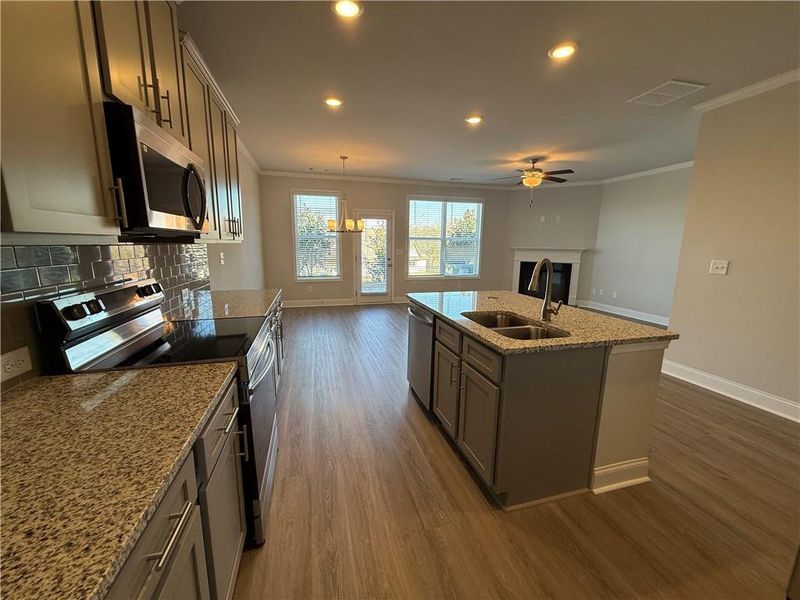 Furnished interior view inside a new home in Somerset at Riverbrook, Gainesville (Image 6). Furnished interior view inside a new home in Somerset at Riverbrook, Gainesville (Image 6).