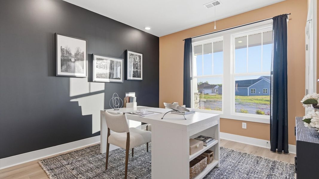 Representative furnished interior of a home built from the Cooper 3 by DRB Homes in Pelham Crossing Single Family Homes, Greenville (Image 3).