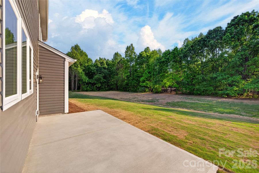 Exterior details and patio area of a home in , Troutman (Image 27).