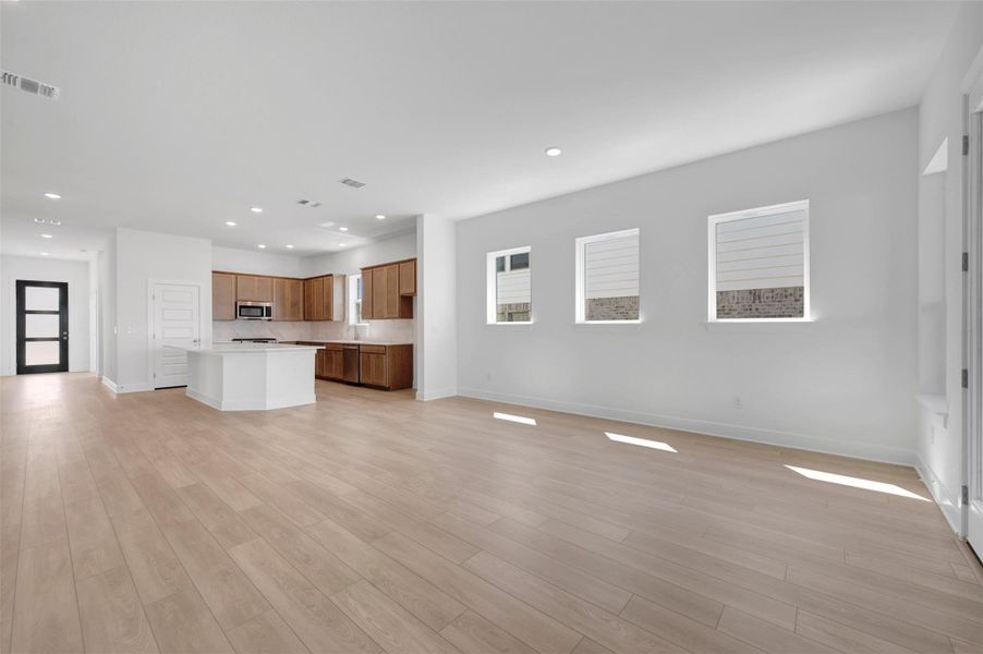 Family Room - Entry - Kitchen