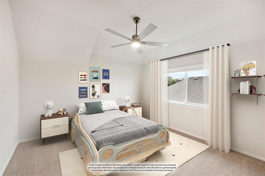 Furnished interior view inside a new home in Mockingbird Heights Classic 60, Midlothian (Image 9).