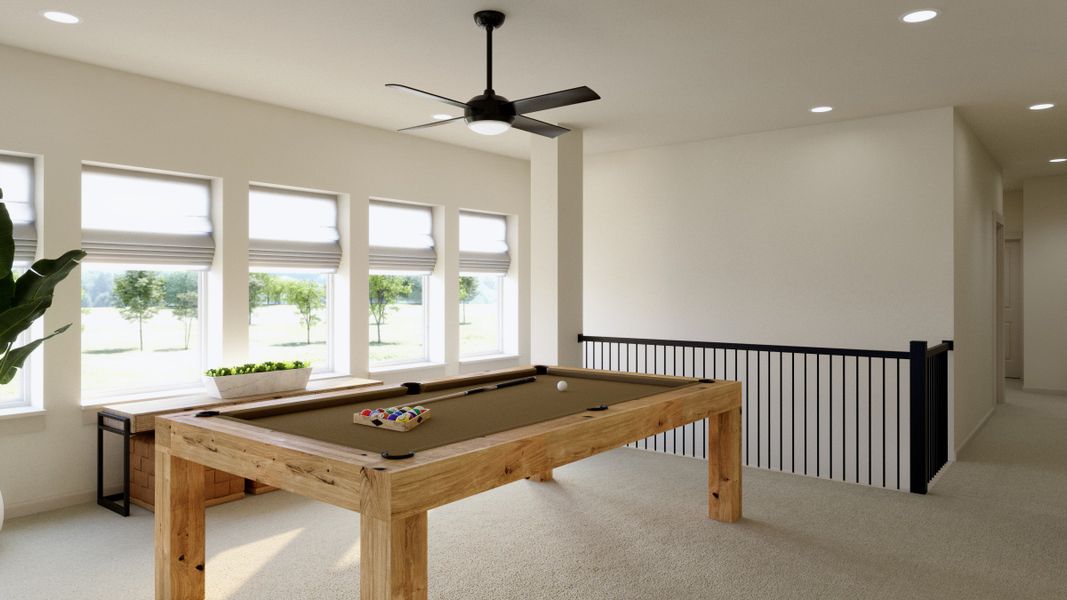 Representative furnished interior of a home built from the Valente by Normandy Homes in Hazelwood 40' Series, Frisco (Image 10). Representative furnished interior of a home built from the Valente by Normandy Homes in Hazelwood 40' Series, Frisco (Image 10).