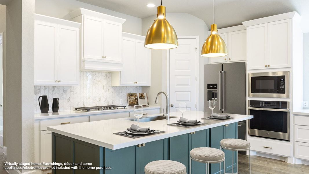 Furnished interior view inside a new home in Eldorado At Santa Rita Ranch 50', Liberty Hill (Image 3).