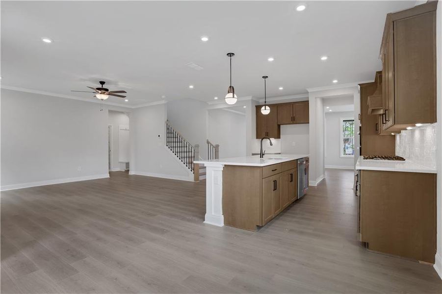 Furnished interior view inside a new home in The Paddocks at Doc Hughes, Buford (Image 8).