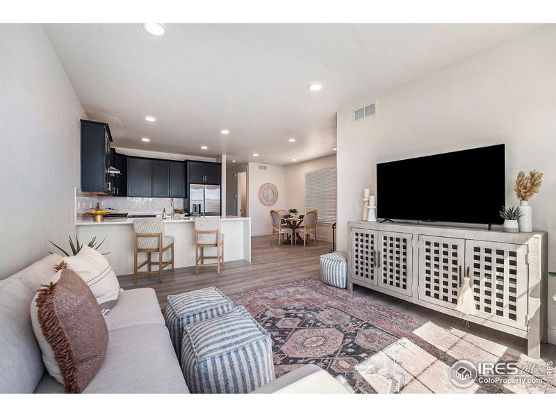Furnished interior view inside a new home in , Loveland (Image 9). Furnished interior view inside a new home in , Loveland (Image 9).