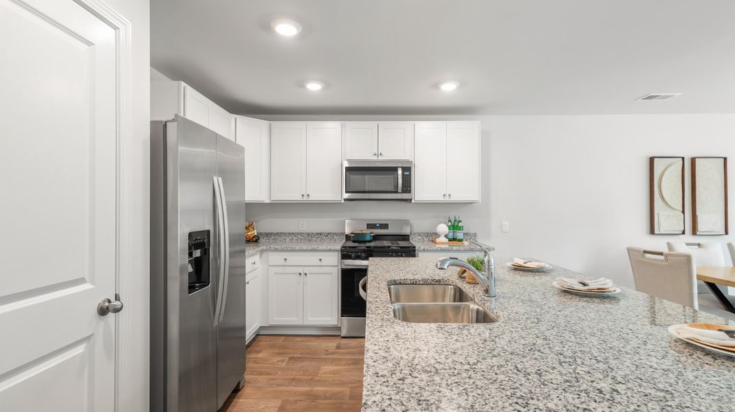 Furnished interior view inside a new home in Carolina Groves Townhomes, Moncks Corner (Image 3).