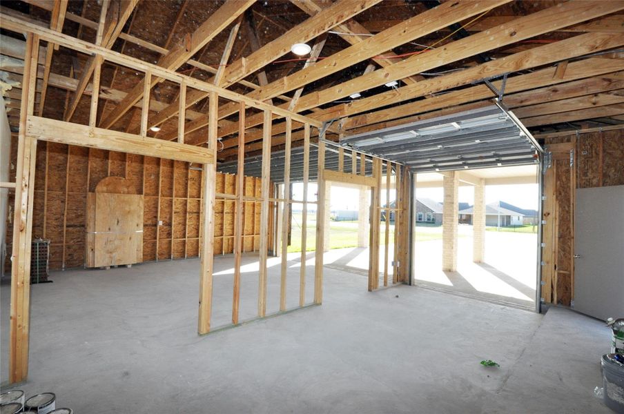 In-progress construction of a new home in Pedregal, League City, TX (Image 40).