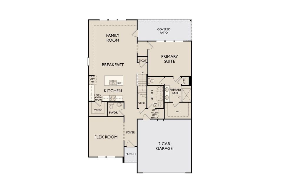 2D floor plan layout for the Somerville by Ashton Woods in Lagos Reserve, Manor, TX (Image 3).