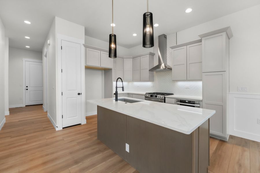 Representative furnished interior of a home built from the The Duxbury by Landmark Homes in Vernazza, Windsor (Image 3).