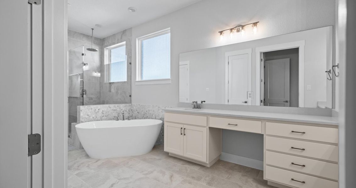 Furnished interior view inside a new home in Sweetwater, Austin (Image 7).