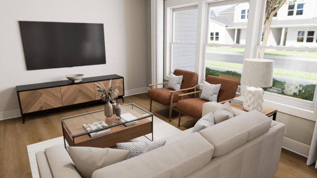 Furnished interior view inside a new home in Allen Park, Raleigh (Image 9).