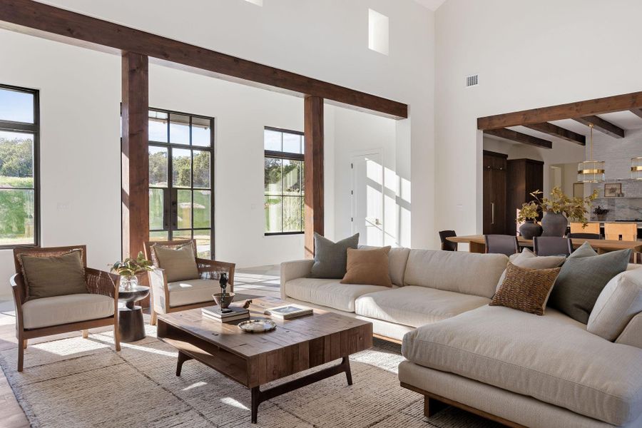 Beautiful main living area with tons of natural light