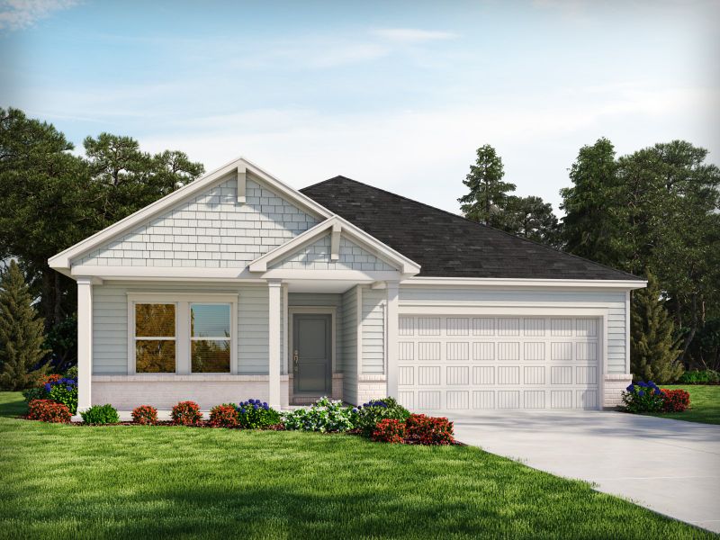 Representative exterior photo of a completed home built from the Gibson by Meritage Homes in Cedar Shoals - Signature Collection, Piedmont, SC (Image 20).
