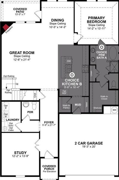 Beazer Homes Whitewing Ranier plan