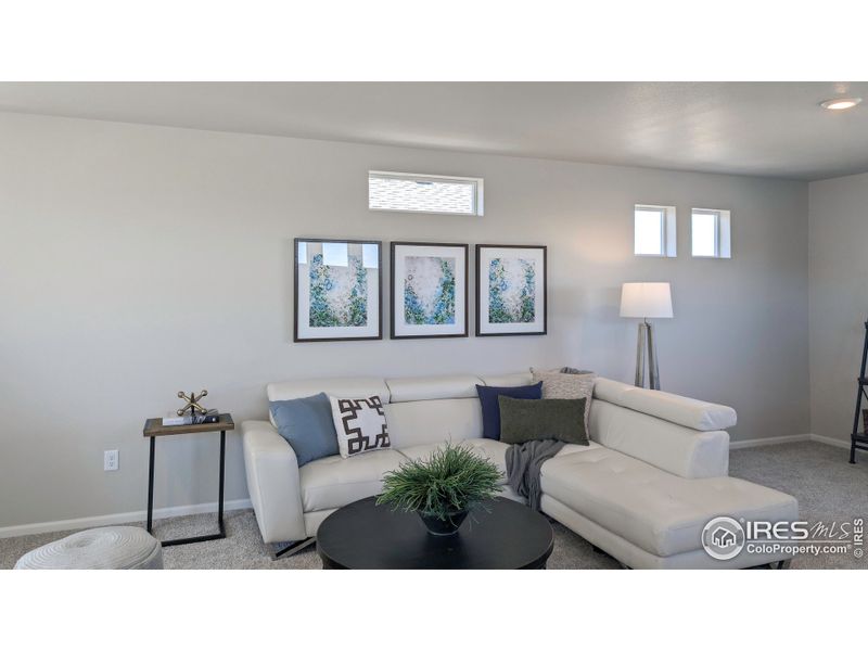 Furnished interior view inside a new home in Thompson River Ranch, Johnstown (Image 27). Furnished interior view inside a new home in Thompson River Ranch, Johnstown (Image 27).