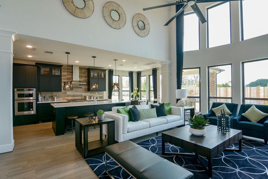 Furnished interior view inside a new home in Bridgeland, Cypress (Image 13).