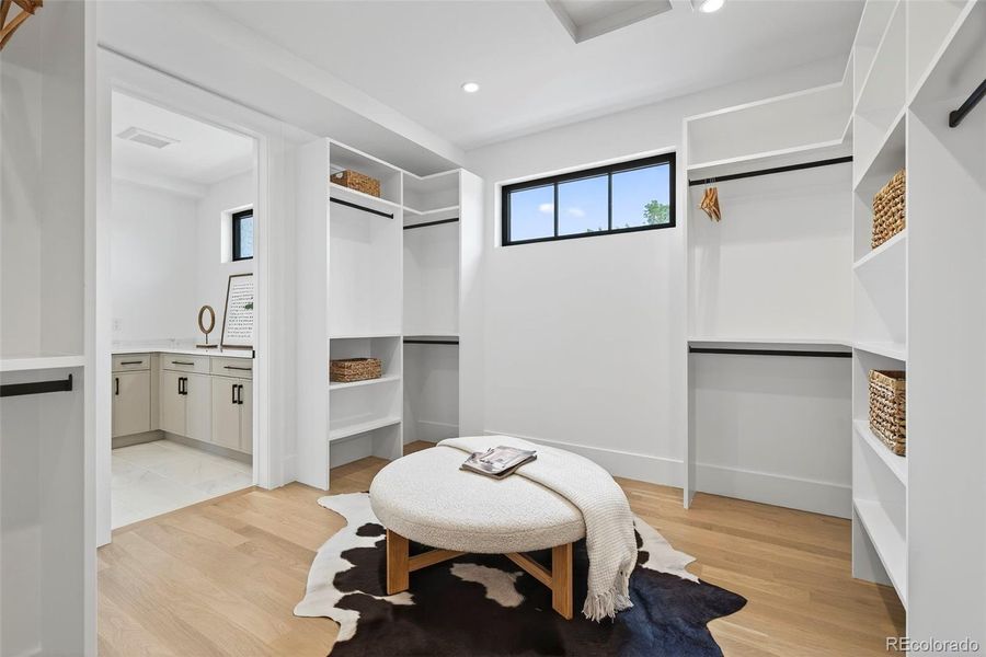 Oversized walkthrough Primary Closet