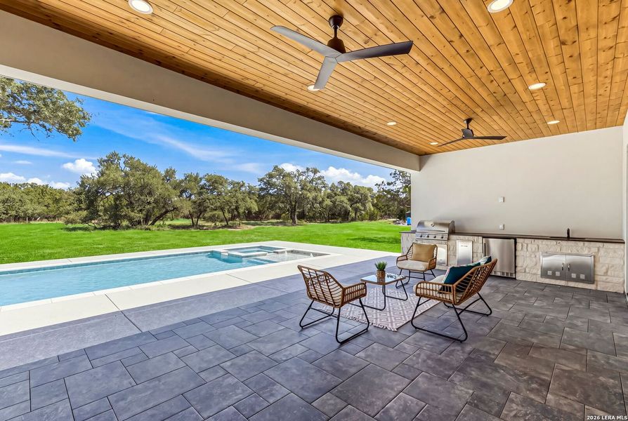 Exterior details and patio area of a home in , Boerne (Image 4).