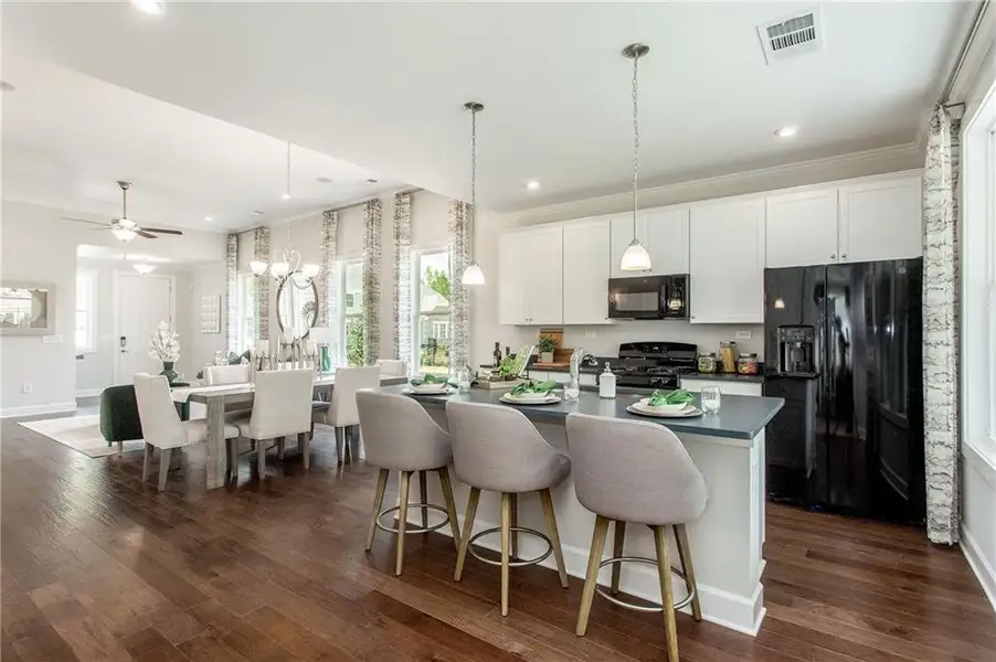 Furnished interior view inside a new home in , Hoschton (Image 28).