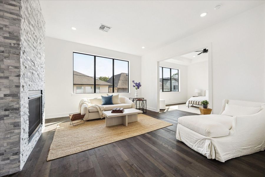 Furnished interior view inside a new home in , Houston (Image 6).