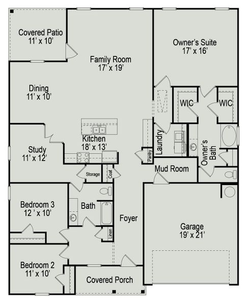 The Avondale Floorplan The Avondale Floorplan