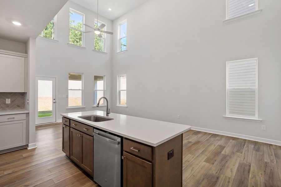 Furnished interior view inside a new home in Ovation at Sweetbrier, Durham (Image 9).