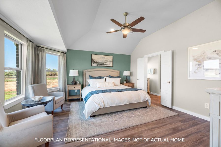 Furnished interior view inside a new home in Pinewood at Grand Texas, New Caney (Image 7).