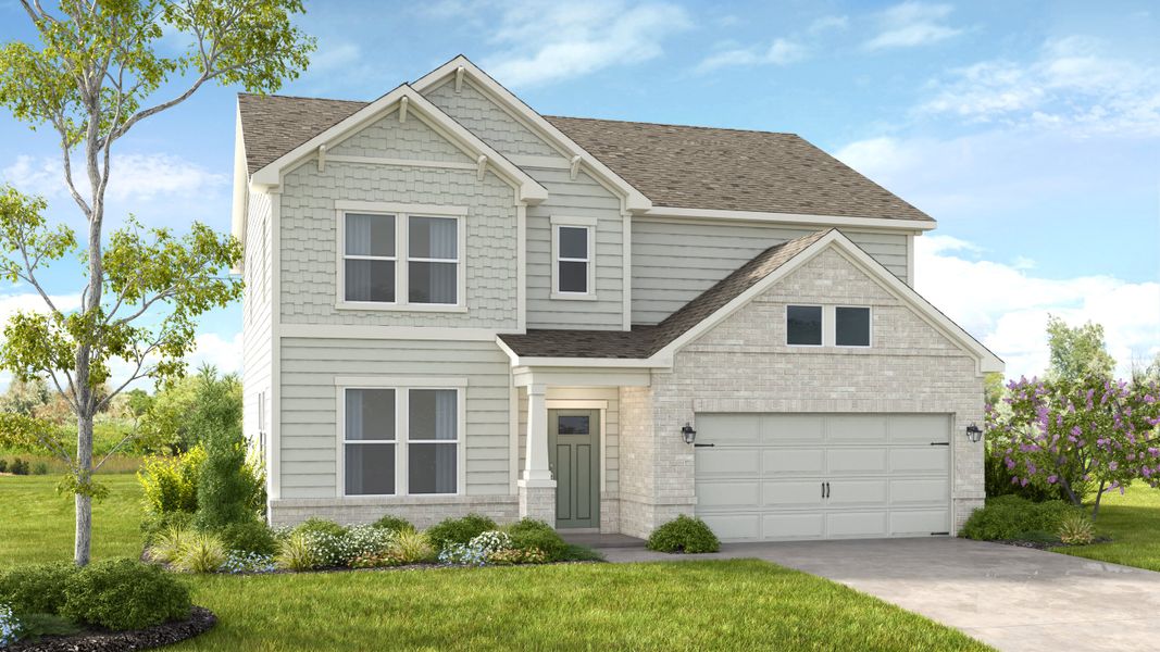 Representative exterior photo of a completed home built from the Atwood by Taylor Morrison in Windance Lake, Loganville, GA (Image 11). Representative exterior photo of a completed home built from the Atwood by Taylor Morrison in Windance Lake, Loganville, GA (Image 11).