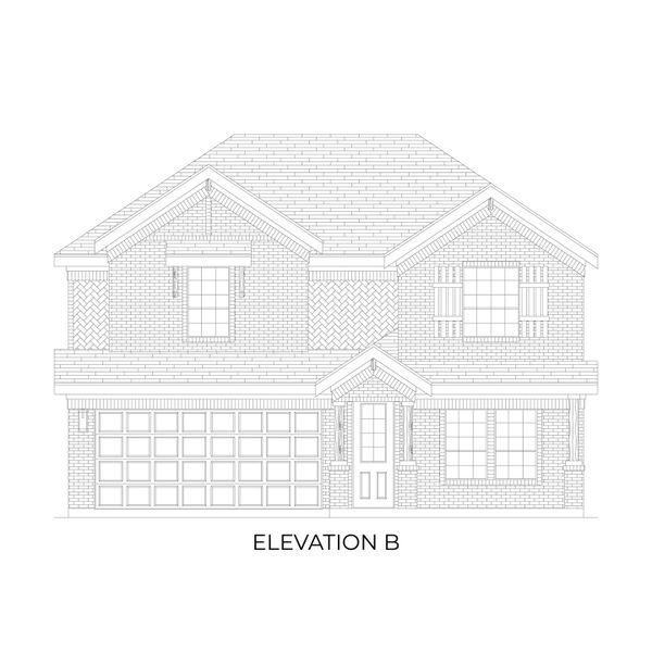 Representative rendering of the exterior for the Tyler F by First Texas Homes (Image 2). Representative rendering of the exterior for the Tyler F by First Texas Homes (Image 2).