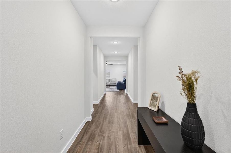 Inviting entry way as you enter the home