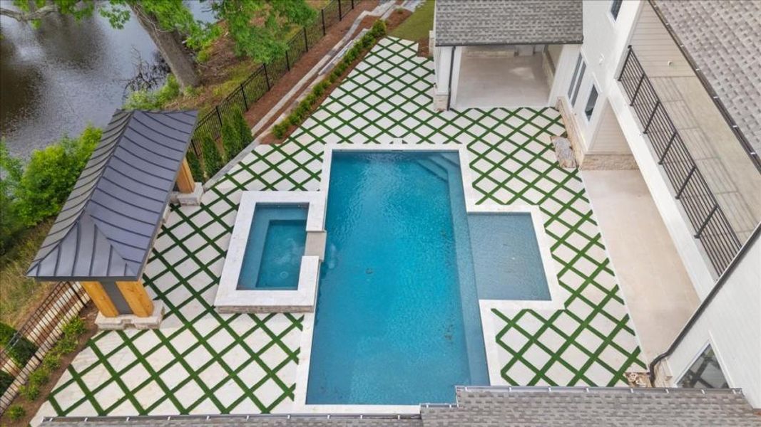 Exterior details and patio area of a home in , Canton (Image 36).