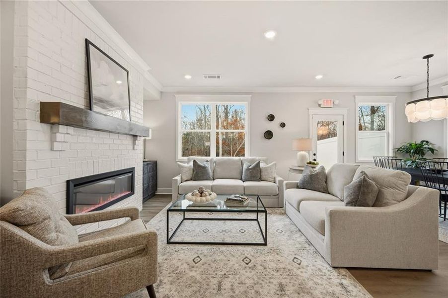 Furnished interior view inside a new home in Millstone at Mundy Mill, Gainesville (Image 12).