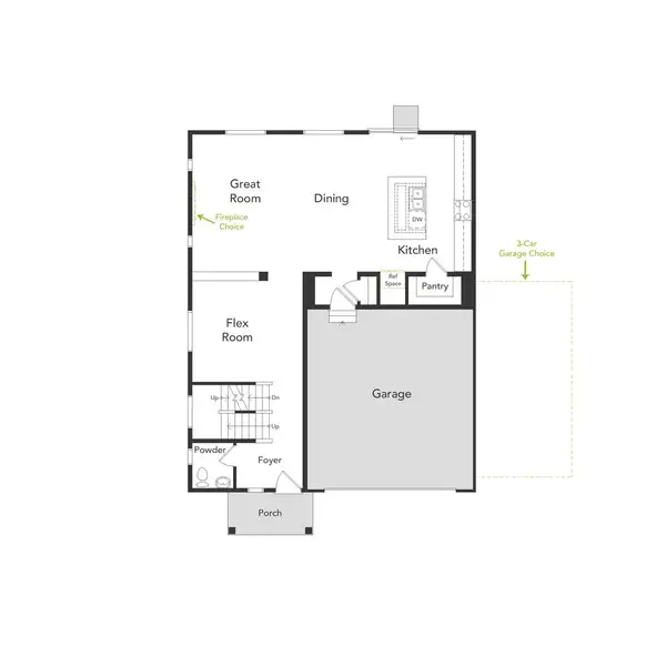 2D floor plan layout of this home in Banning Lewis Ranch - New Homes Colorado Springs, Colorado Springs, CO (Image 2). 2D floor plan layout of this home in Banning Lewis Ranch - New Homes Colorado Springs, Colorado Springs, CO (Image 2).