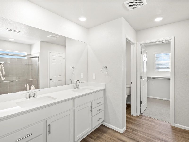 Furnished interior view inside a new home in Paint Brush Hills, Peyton (Image 5).