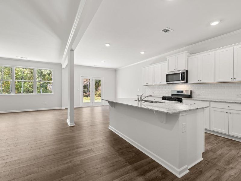 Furnished interior view inside a new home in Parkside at Carter Grove, Cartersville (Image 8).