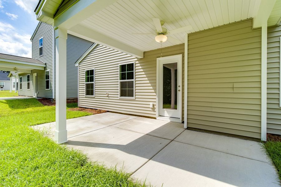 Exterior details and patio area of a home in Ellington, Elgin (Image 4).
