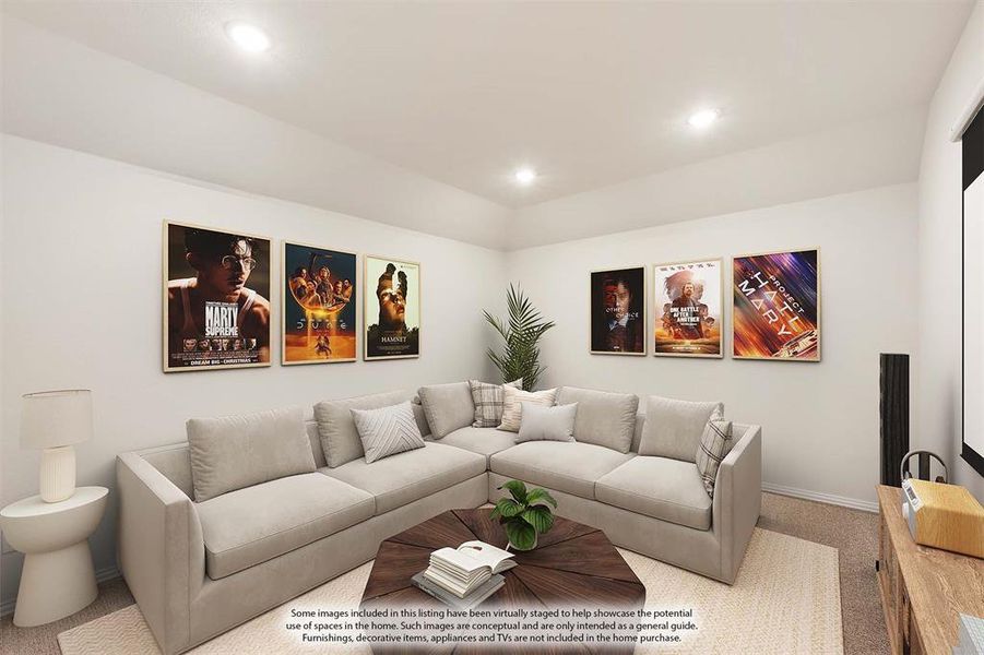 Furnished interior view inside a new home in ArrowBrooke, Aubrey (Image 19). Furnished interior view inside a new home in ArrowBrooke, Aubrey (Image 19).
