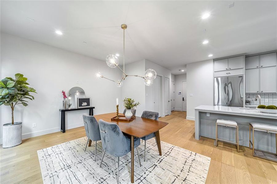 Furnished interior view inside a new home in , Dallas (Image 21).