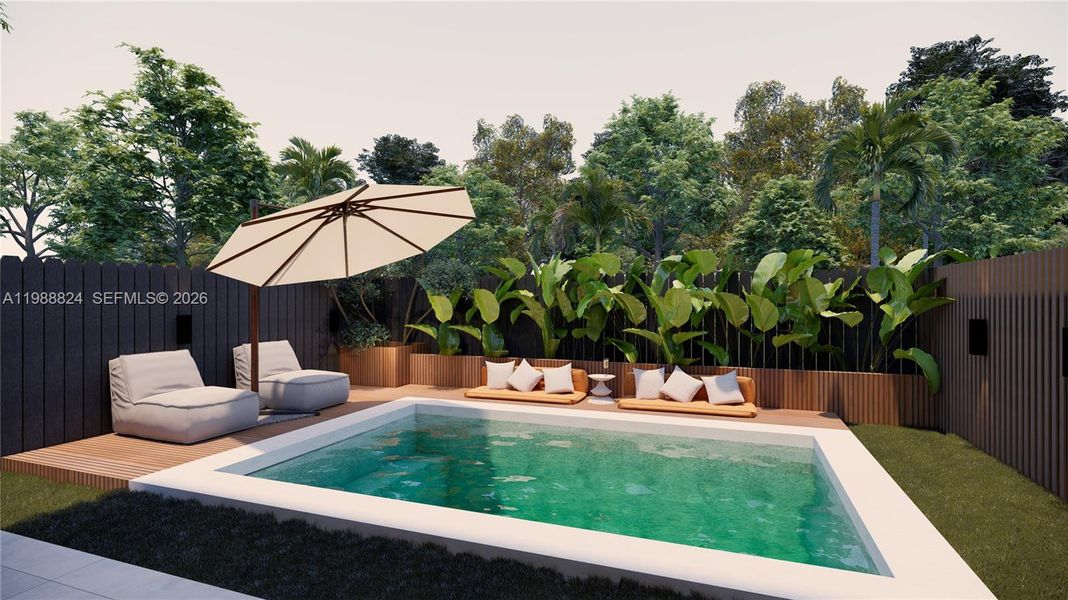 Exterior details and patio area of a home in , Miami (Image 22).