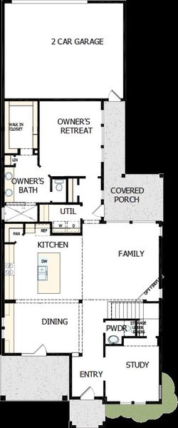 2D floor plan layout of this home in Indigo - Enclave Collection, Richmond, TX (Image 3). 2D floor plan layout of this home in Indigo - Enclave Collection, Richmond, TX (Image 3).
