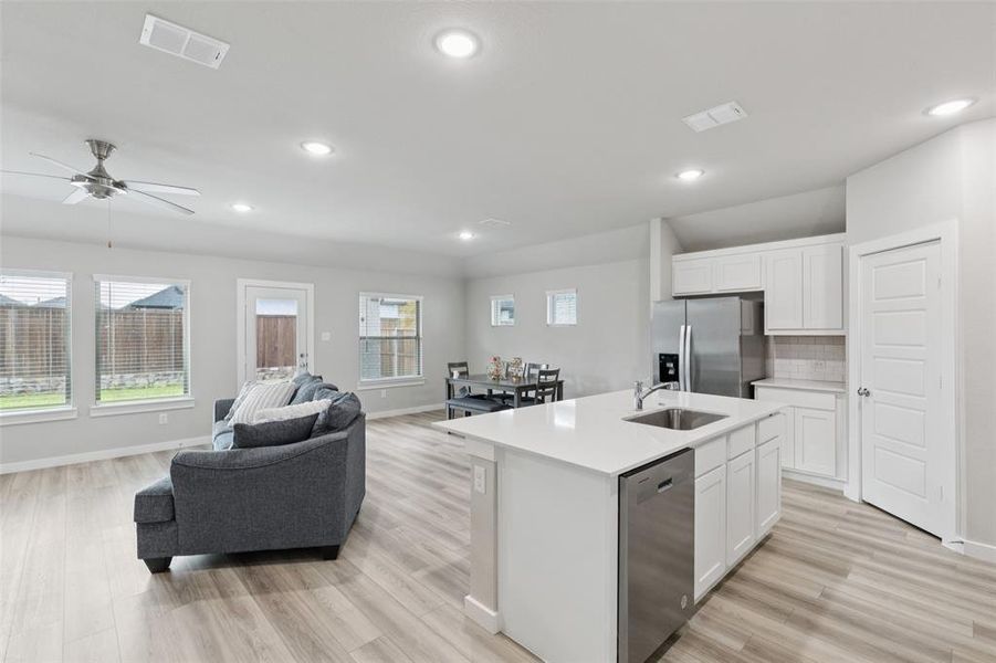 Furnished interior view inside a new home in , Red Oak (Image 8).