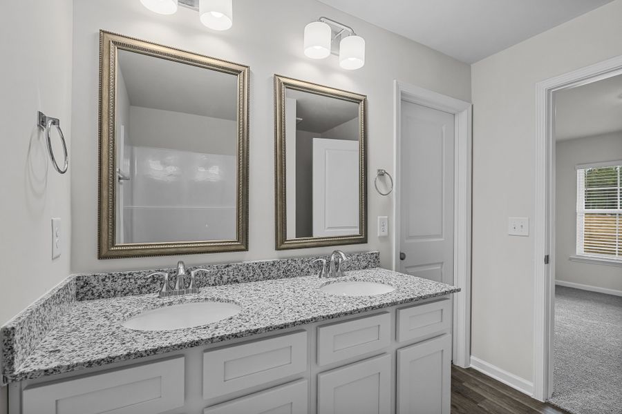 Representative furnished interior of a home built from the Holly A by McGuinn Homes in Willow Lake, Blythewood (Image 8).