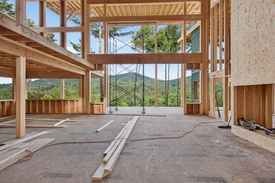 In-progress construction of a new home in , Cherry Log, GA (Image 10).