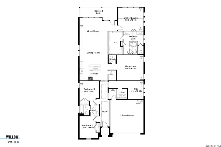 2D floor plan layout of this home in Veranda, San Antonio, TX (Image 4). 2D floor plan layout of this home in Veranda, San Antonio, TX (Image 4).