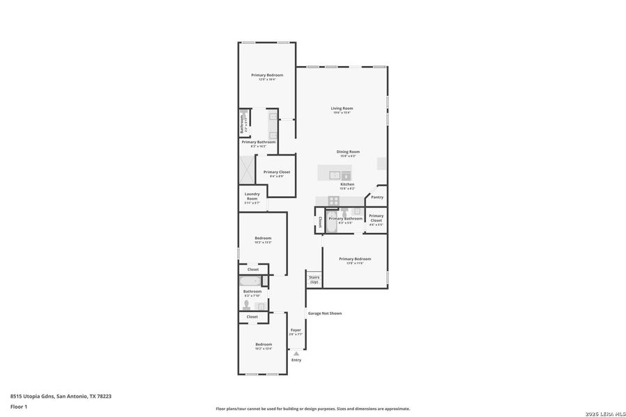 2D floor plan layout of this home in Grace Gardens, San Antonio, TX (Image 5). 2D floor plan layout of this home in Grace Gardens, San Antonio, TX (Image 5).