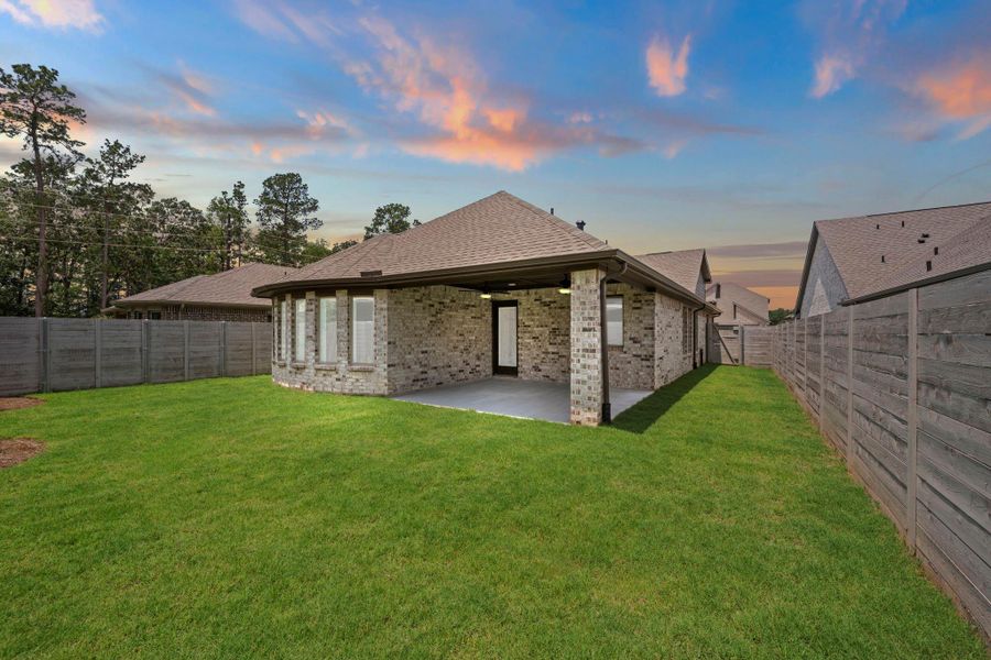 Exterior details and patio area of a home in Two Step Farm, Montgomery (Image 4). Exterior details and patio area of a home in Two Step Farm, Montgomery (Image 4).