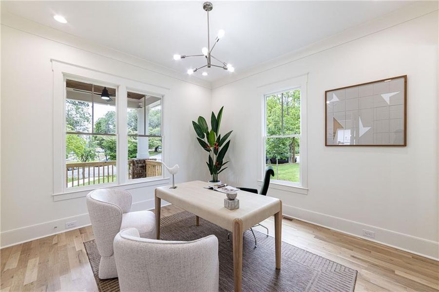 Furnished interior view inside a new home in , Atlanta (Image 16).