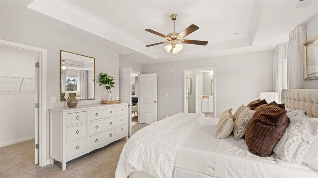 Furnished interior view inside a new home in Heritage Pointe, Senoia (Image 32). Furnished interior view inside a new home in Heritage Pointe, Senoia (Image 32).
