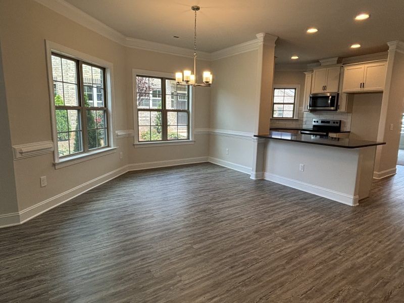 Spacious, unfurnished interior of a new home in Mebane Towne Center, Mebane (Image 14).